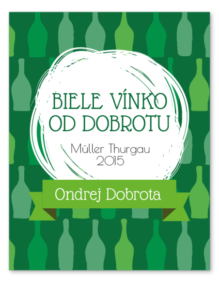 100 ks etikety na biele víno 013