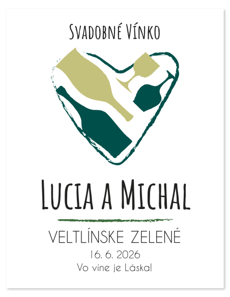 50 ks svadobné nálepky na biele víno 007