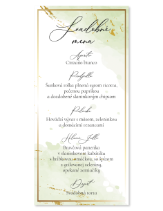Svadobné menu zelený sen 006